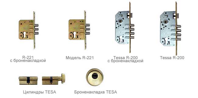 замки tesa образцы